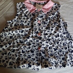 Vintage Floral Sleeveless Top by Wee Clancy